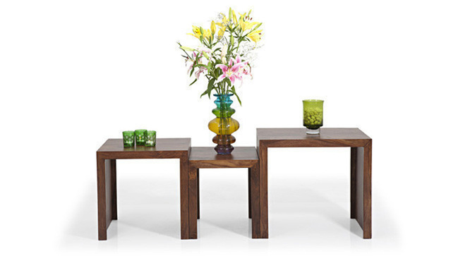 Xeliot Nested Stools Teak
